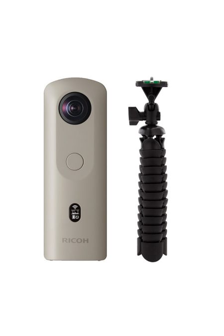 Ricoh Theta SC2 Business Edition Indoor and Outdoor 4K Camera (Gray, Refurbished) Bundle