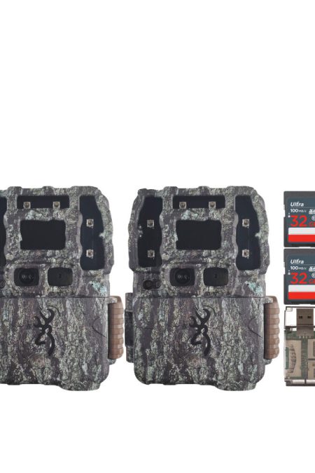 Browning Trail Cameras Strike Force Pro DCL Nano 26MP Trail Camera (2-Pack) with Card Reader Bundle