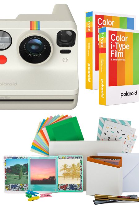 Polaroid NOW Gen 2 Camera (Vintage White) with Double Pack Film and Photo Box Kit