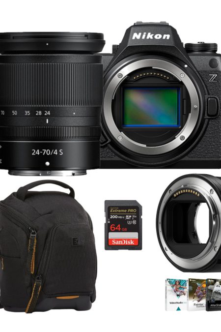 Nikon Z6III Mirrorless Camera with Nikkor Z 24-70mm f4 S Lens with Nikon FTZ II Mount Adapter Bundle