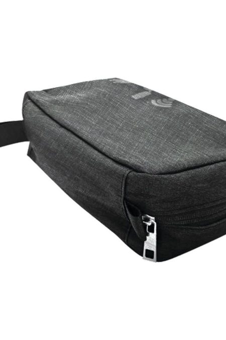 Maxell Folding Storage Travel Case with Durable Exterior and Zippered Pockets (Black)
