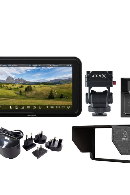 Atomos Shinobi II 5-Inch HDMI 4K Monitor with Mount, Sunhood, and Locking Adapter Bundle