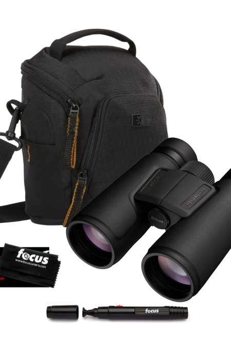 Nikon Monarch M5 8x42 Binoculars with Shoulder Bag, Lens Cleaning Pen, and Microfiber Cloth Bundle