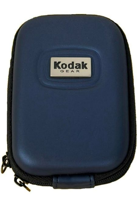 Kodak Compact Hardshell Camera Case with Zippered Closure and Shoulder Strap Loop (Blue)