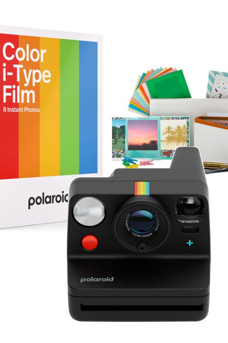 Polaroid Now Plus Generation 3 Instant Camera (Black) with Film Kit and Color Instant Film Bundle