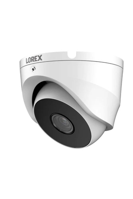 Lorex Wired Turret Camera 1080p HD CVI Outdoor IP67 Weatherproof Infrared Night Vision (White)