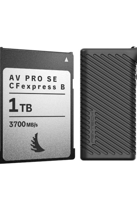 Angelbird AV PRO SE CFexpress V4 1T High-Speed Memory Card and Card Reader Case Bundle