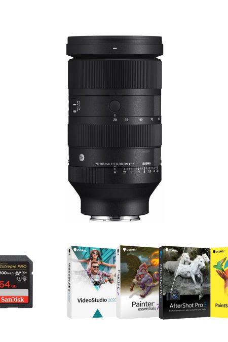 SIGMA 28-105mm F2.8 DG DN Art Lens with Durable Body and High-Speed Autofocus (Sony E-Mount) Bundle