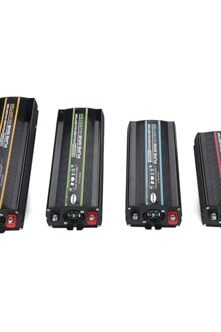 AUTSOME 12V to 220V Converter Pure Sine Wave Power Inverter Car Solar Dual USB Charger With LED Display