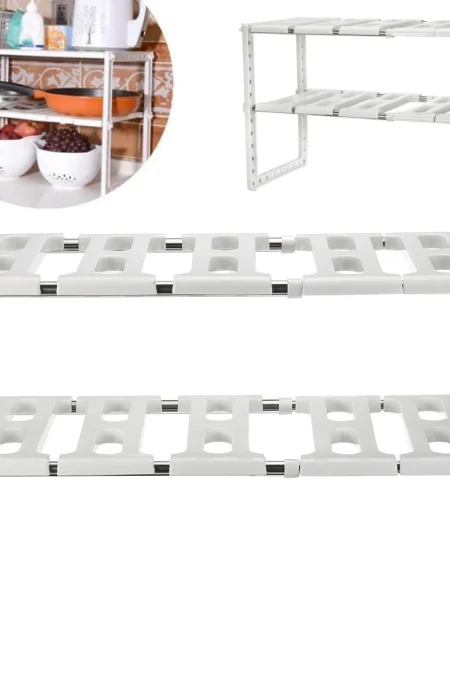 Expandable Kitchen Storage Shelf Bathroom Shoe Houseplant Organizer Rack Holder