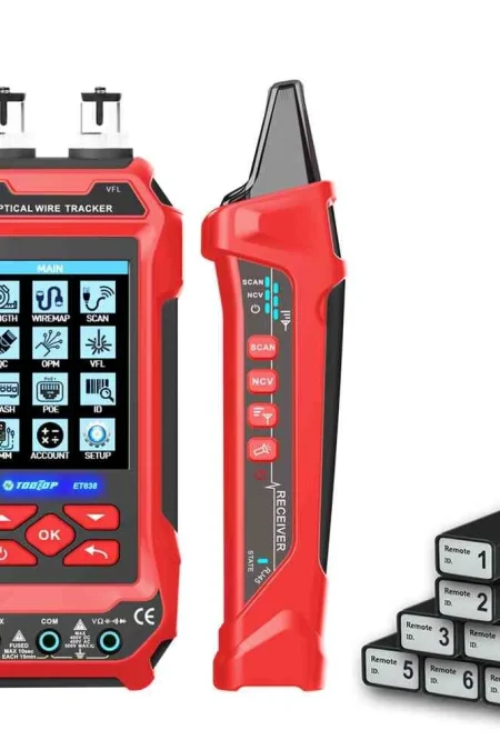 AV TOOLTOP ET636/ET638 Cable Tester and Multimeter 3.2-Inch Color Screen DCV ACV DCA ACA Resistance Capacitance Frequenc