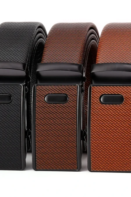 120cm Men's PU Leather Belt Casual Auto Buckle Adjustable Waistband Simple Fashion Business Male Pants Belt