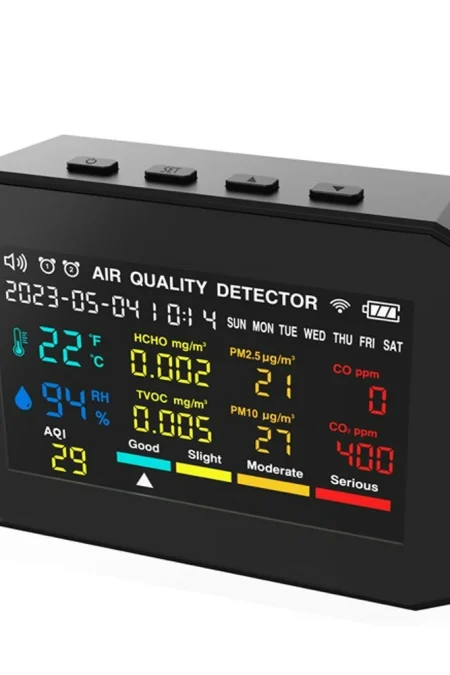 9in1 Portable Air Quality Meter PM2.5 PM10 CO CO2 TVOC HCHO AQI Temperature and Humidity Tester
