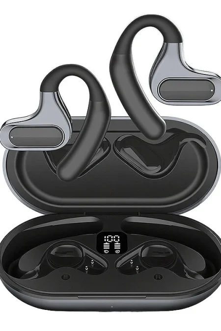 F8 TWS Wireless bluetooth 5.4 Earphone 16.2mm Wool Paper Diaphragm 360° Panoramic Sound ENC Call Noise Cancelling Low De