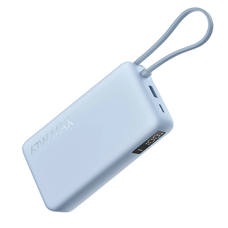 Xiaomi PB2067 67W 74.37Wh 20000mAh Digital Display Power Bank Come with USB-C Cable External Battery Power Supply with 2