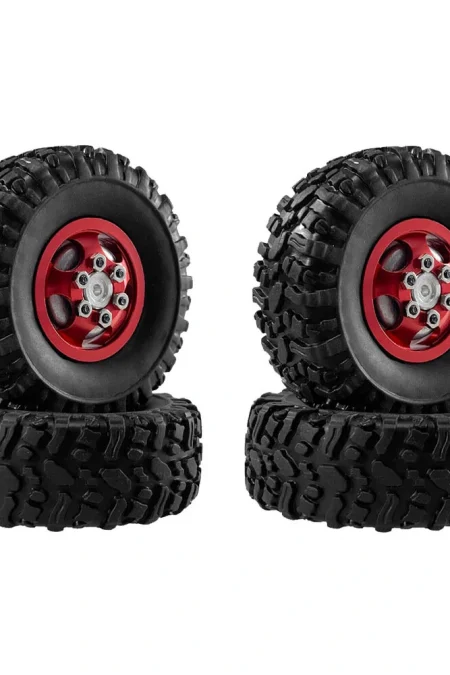 4PCS Upgraded Metal Rims Tires Wheels for TOYOTA Land Cruiser MN82 LC79 MN78 WPL D90 D91 D96 99S 1/12 RC Cars Vehicles M