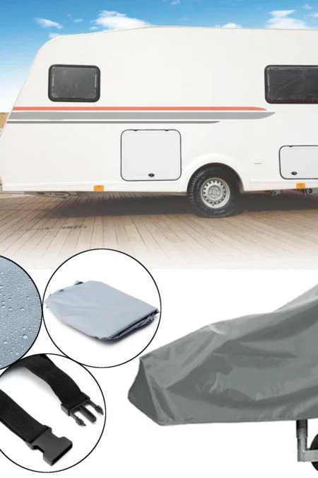 Universal Caravan Hitch Cover Grey RV Trailer Tow Ball Coupling Lock Cover