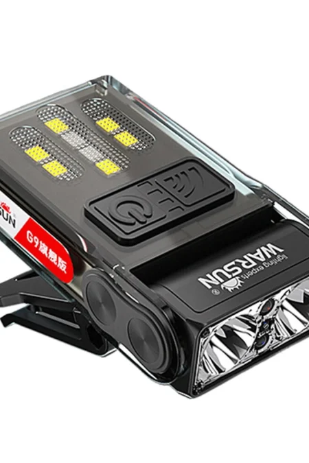 Warsun G9 Hands Motion Sensor LED Clip Headlamp Portable Super Bright Rechargeable Headlight Flashlight for Night Fishin