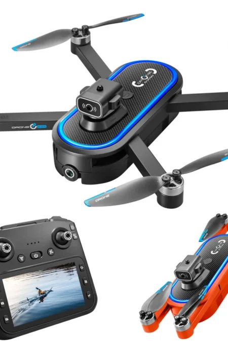 YLR/C S186 WiFi FPV with 5.9inch LCD Screen Controller HD Dual Camera Servo Gimbal 360° Obstacle Avoidance Brushless Fol