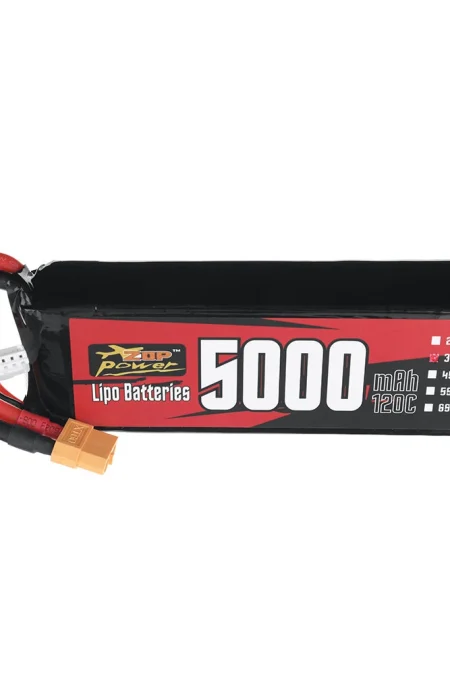 ZOP Power 11.1V 5000mAh 120C 3S LiPo Battery XT60 Plug for RC Drone