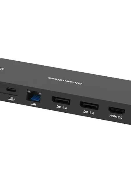 Blueendless HP1306 13-in-1 Type-C Docking Station with DP1.4*2 / HDMI-Compatible 2.0 PD100W LAN USB-C3.2 USB3.2 SD/TF Ca