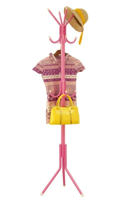 Coat Stand Garment Rack Shelf Metal Jacket Umbrella Hanger Standing 12 Hook