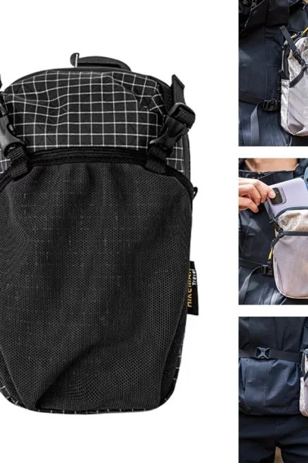 HIKEMAN Lightweight Bag Outdoor Sports Chest Bag Multi-Function Tactical Accessories Bag Running Portable Mobile Phone B