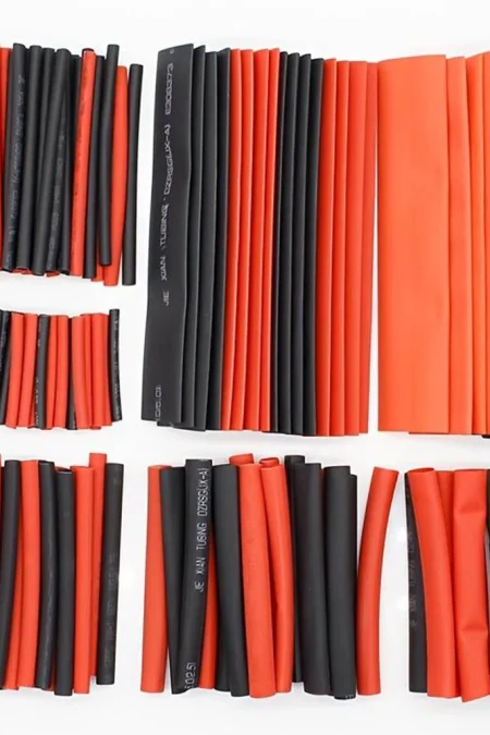 127 Pcs Heat Shrink Tubing Set 2:1 Thermoresistant Tube Red Black Shrink Wrapping Wire Protection Heat-shrinkable Sheath