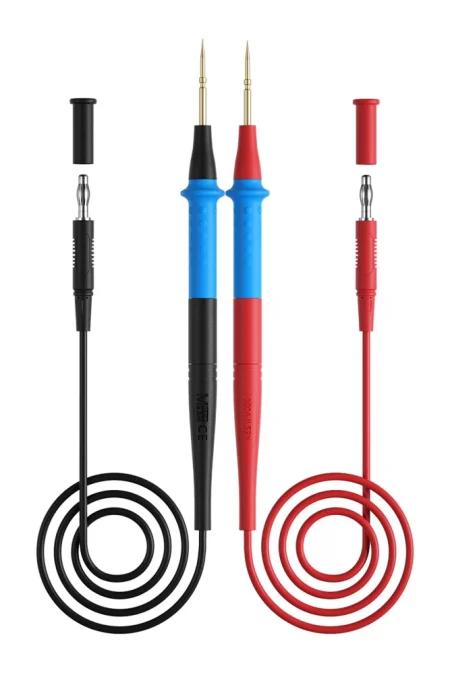 MA ANT P23A Multimeter Test Lead Set 1000V 23A 316 Stainless Steel Silicone Wire Detachable Tips