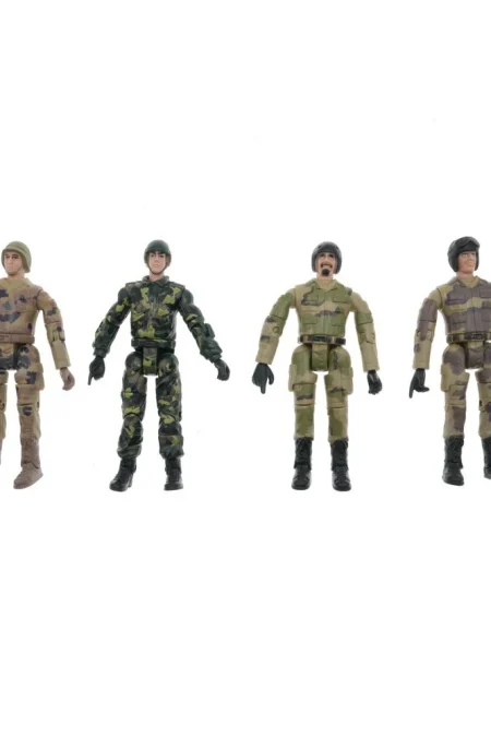 4PCS MK1197 Series Climbing RC Car DIY Ornament Military Action Figure Set Multi-Articulated Articulated Figures Random