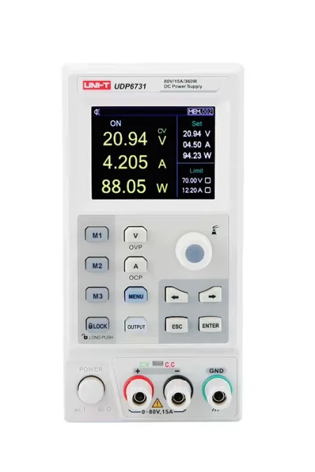 UNI-T UDP6731 DC Power Supply 0-80V 0-15A 360W Digital Programmable Power Supply Low Ripple RS-232 Communication Adjusta