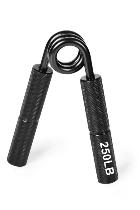 250LB Hand Grip Strengthener Metal Gripper Aluminum Handle Professional Strength Handgrip Finger Training for Gym Sport
