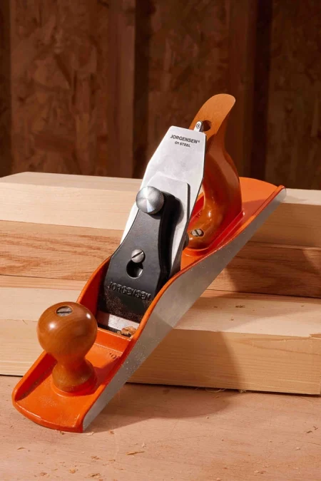 JORGENSEN Bench Plane Precision Ground Sole 3.0mm Pro O1 Steel Blade Ductile Iron Construction Stress Relieving Metal Ad