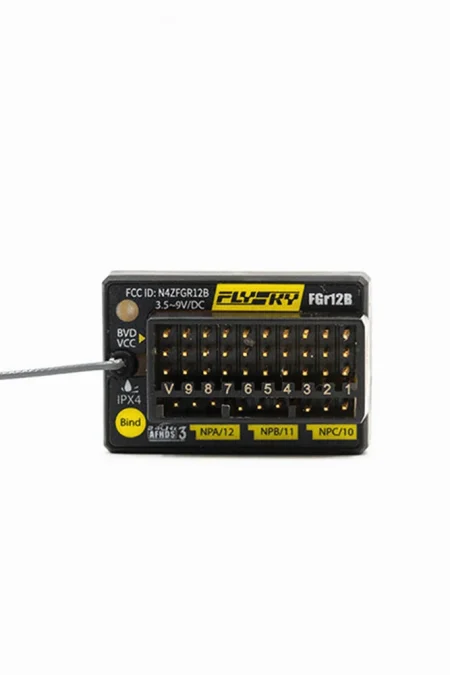 FlySky FGr12B 2.4GHz 12CH AFHDS 3 Micro RC Receiver PWM/PPM/i.bus in/B.bus Output Compatible PL18 NB4/Lite for RC Car Bo
