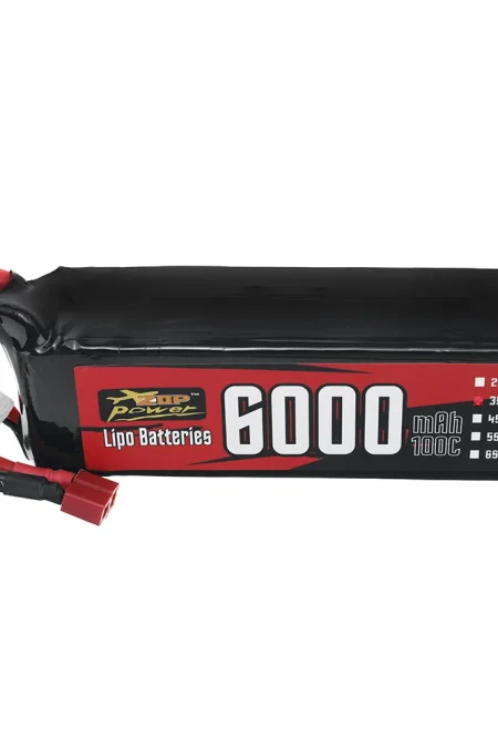 ZOP Power 11.1V 6000mAh 100C 3S LiPo Battery T Plug for RC Car