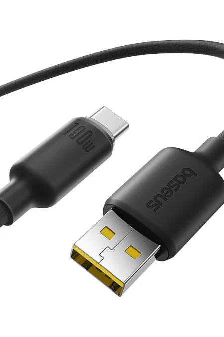 Baseus Foamed Silicone Series 6A 100W USB-A to Type-C Cable Fast Charging Data Transmission Thickened Copper Core Line 1