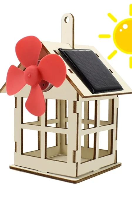 Solar Hut Windmill for Primary School Students Science Technology Small Production Experiment Children DIY Assembly Hand