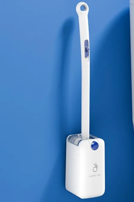 Automatic Chuck Open Cover Disposable Toilet Brush Household 360° Angle Wall Hanging With Cleaning Tablets Toilet Cleane