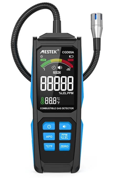 MESTEK CGD05A Natural Gas Analyzer Alarms Combustible Gas Detector Toxic Harmful Gas Leakage Portable Gas Tester