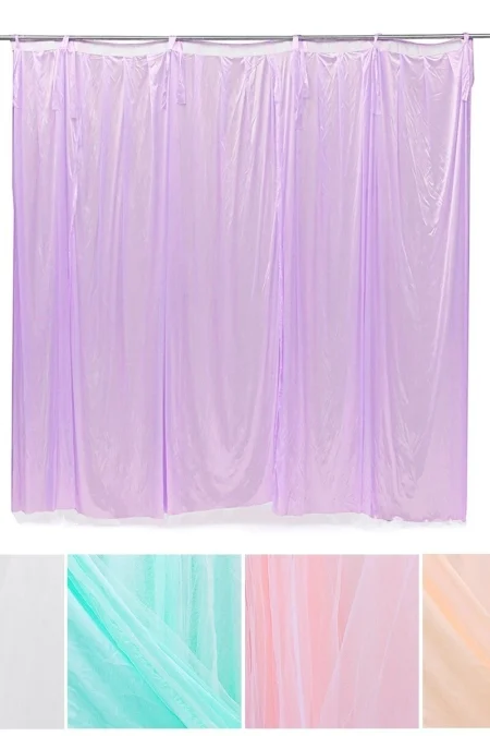 2X2m Wedding Backdrop Tulle Hanging Curtain Wedding Backdrop for Party Decor
