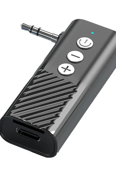 D28 3 in 1 bluetooth Transmitter Receiver 3.5mm Audio AUX Adapter Supports TF Card Hand-Free Call for Car Speaker