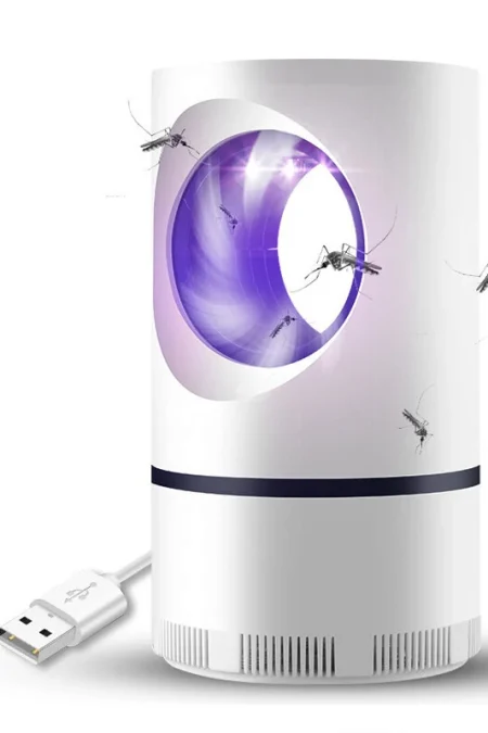 USB Electric Mosquito Killer Lamp LED Light Effective Physical Insect Trap Silent Operation Ideal for Bedroom Office Out