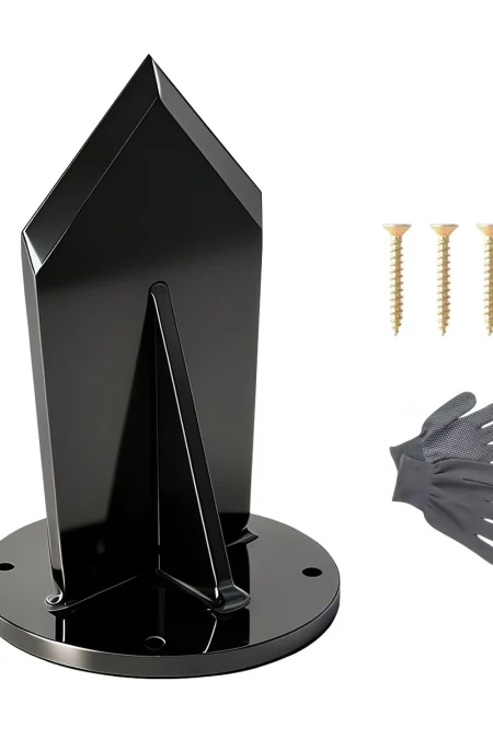 Iron Log Splitter 14cm Height Wider Fins Efficient Safe Wood Splitting Tool for Fireplace Stove Campsite