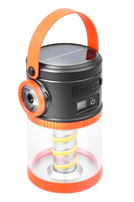 IPRee Outdoor Solar Portable Camping Light,Power Display,Double Light Source Lamp Power Bank Emergency,Camping Atmospher