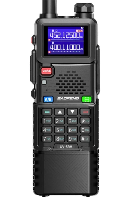 Baofeng UV-5RH 10W Tri-band Walkie Talkie 3800mAh Type-C Rechargeable Wireless Copy Frequency Handheld Two-way Radio