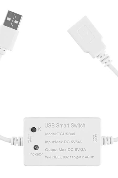 Tuya USB Smart WiFi Switch Controller Universal Breakers Timing Function Smart Life for USB Appliances Voice Control wit
