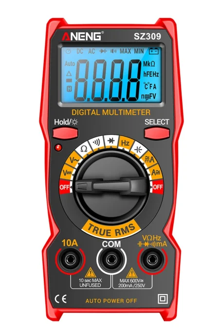 ANENG SZ309 SZ309pro Digital Multimeter AC DC Voltage Current Tester 600V 10A Resistance Capacitance Frequency Measureme
