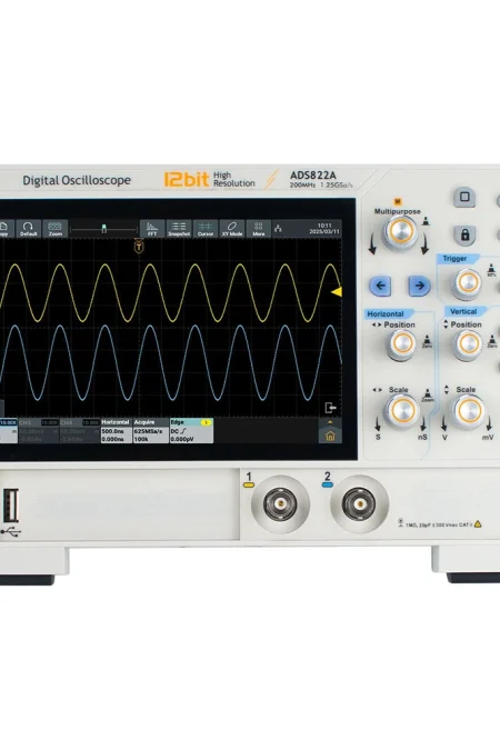 OWON ADS802A/ADS812A/ADS822A Digital Oscilloscope 2 Channels 1.25GSa/s 12-bit 7-inch Display USB HDMLAN Connectivity