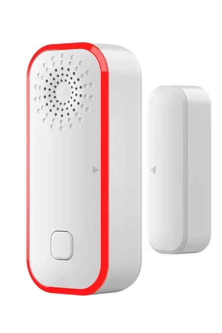 Tuya WiFi Door Magnetic Sensor Sound and Light Door Window Alarm Smart Detects Open Close Triggers On-Site Sound-Light A