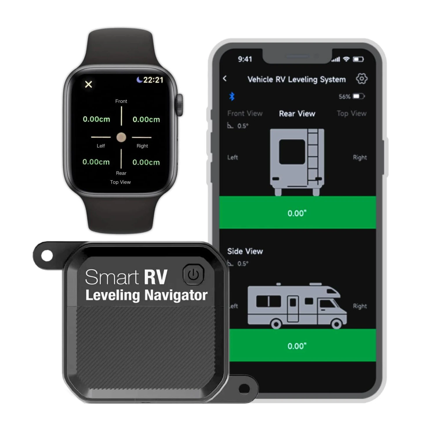 Xparkle Smart RV Leveling System bluetooth Wireless Control RVS01 Real-Time Precise Leveling Measurements Advanced Wirel